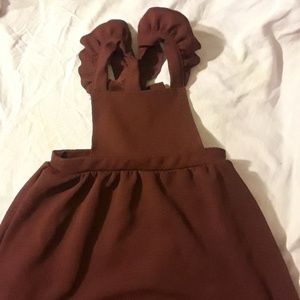 Heart & Arrow Maroon Girl's Sundress